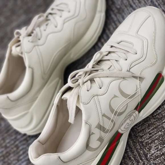 Gucci Ryton Size 11.5 Tennis shoes Gucci Rhyton “Brick Red” SLIGHTLY WORN If you wear a 11.5-12  main image 4